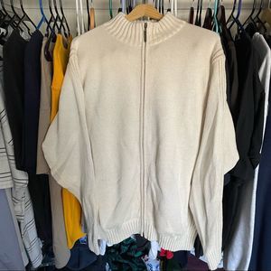 Men’s Large Cream Pendleton Zip Up Sweater